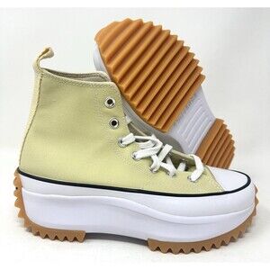 Converse Run Star Hike Platform Womens Shoes Yellow White Size 6.5